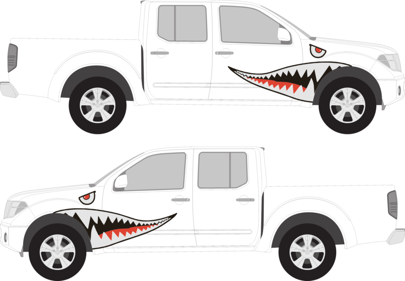 Shark Mouth Vinyl Vehicle Graphics
