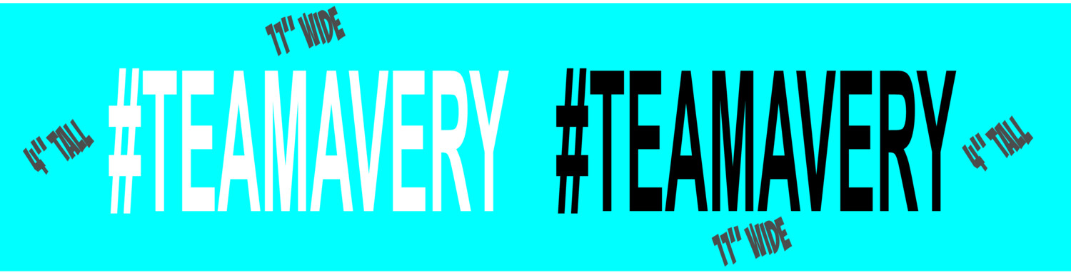 #TEAMAVERY Vinyl Heat Transfer Package