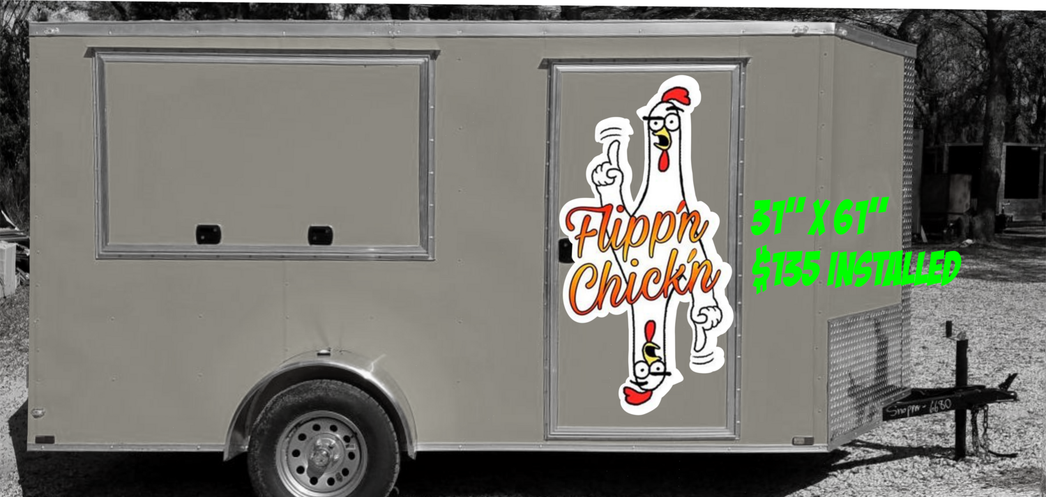 Flipp&#39;n Chick&#39;n Logo Vinyl Graphics