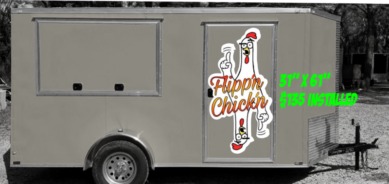 Flipp&#39;n Chick&#39;n Logo Vinyl Graphics