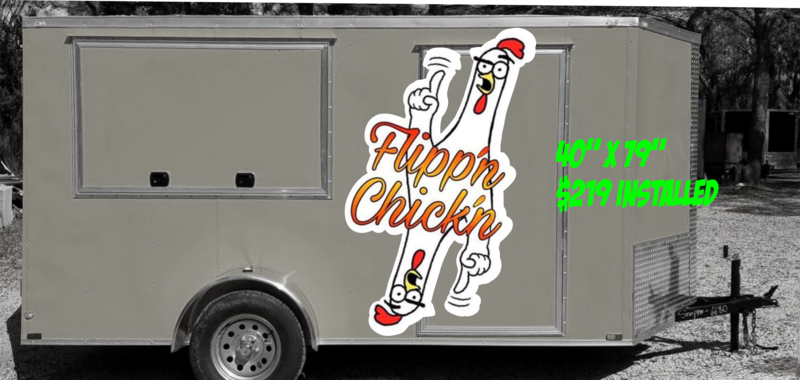 Flipp'n Chick'n Logo Vinyl Graphics