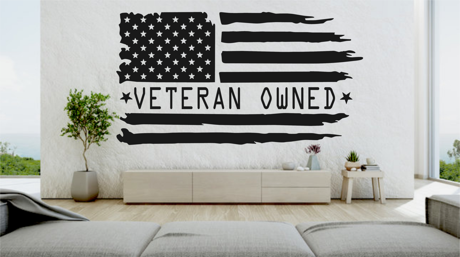 Veteran Owned Business - American Flag Wall Art