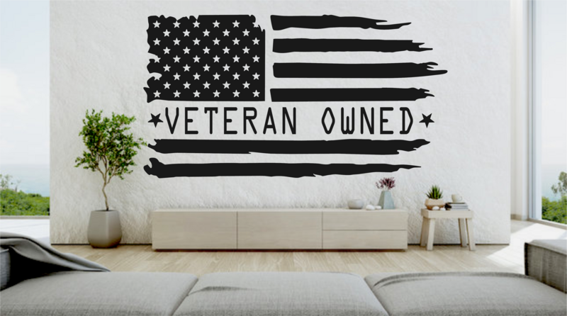 Veteran Owned Business - American Flag Wall Art