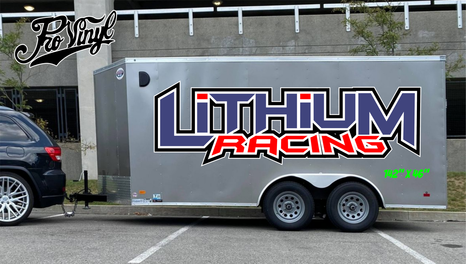 Lithium Racing Trailer Vinyl Graphics