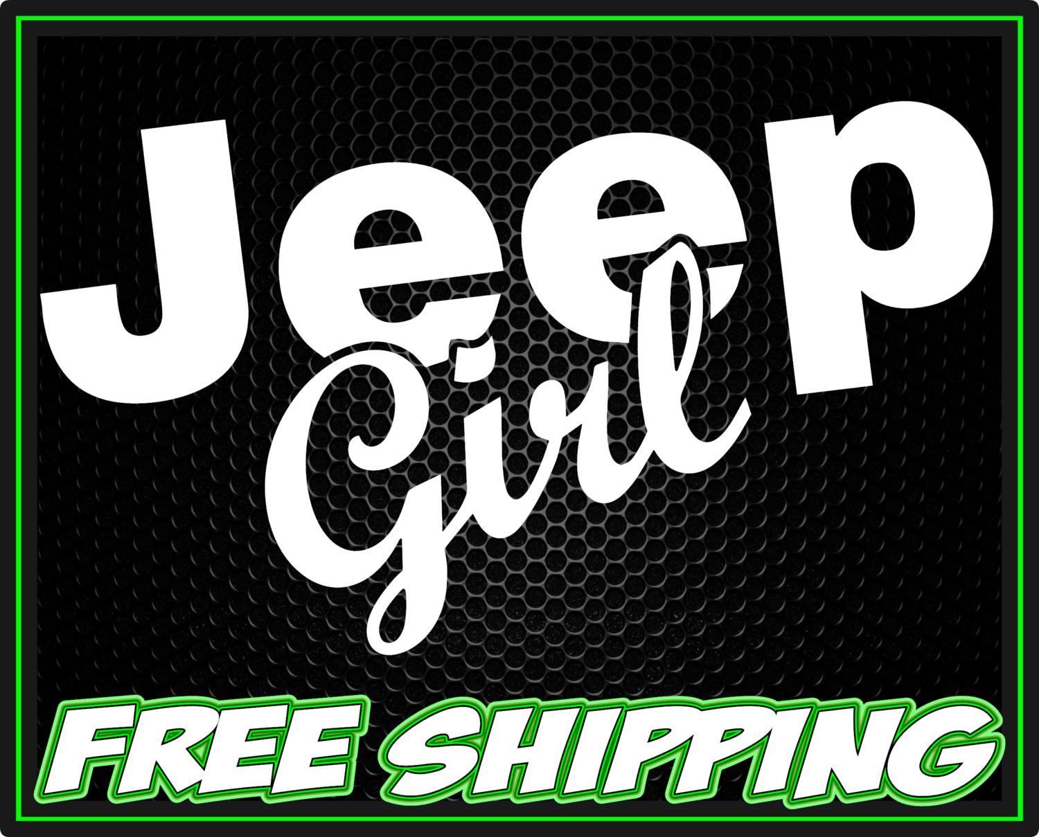 Jeep Girl Vinyl Decal Sticker