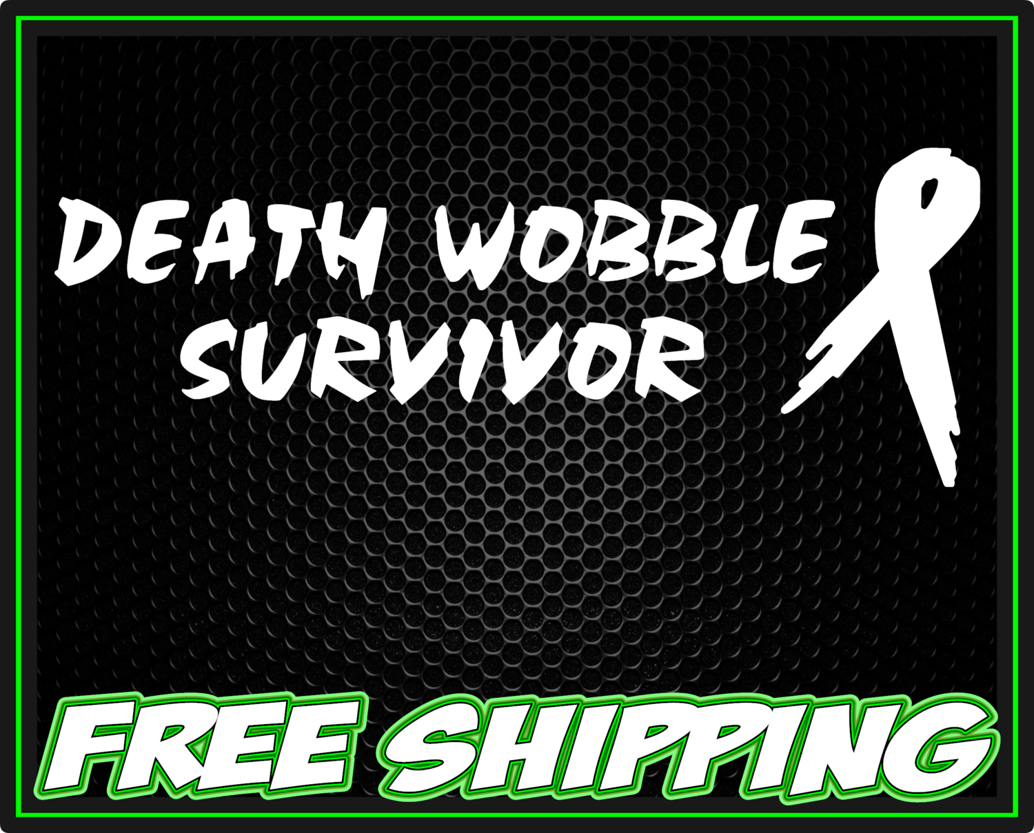 Death Wobble Survivor Vinyl Decal Sticker