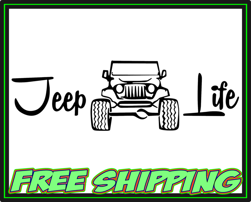 Jeep Life Jeep Premium Vinyl Decal