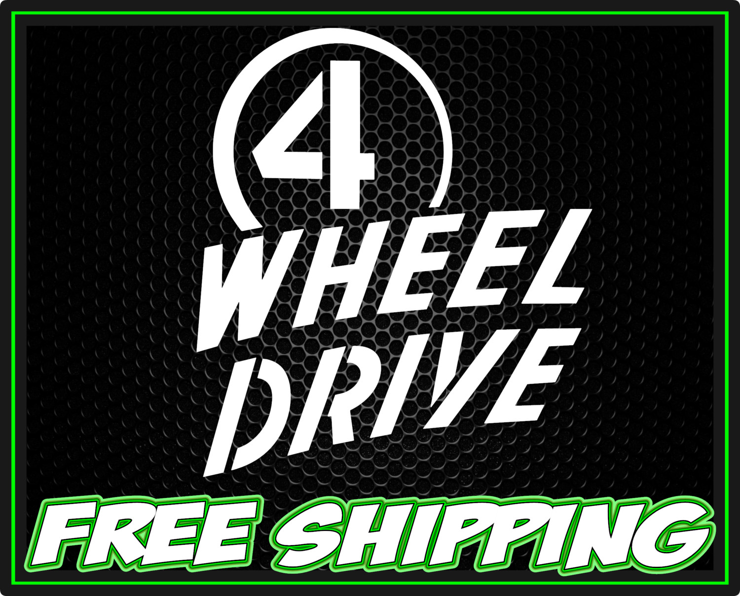 Willys Jeep 4 Wheel Drive Vinyl Decal Sticker