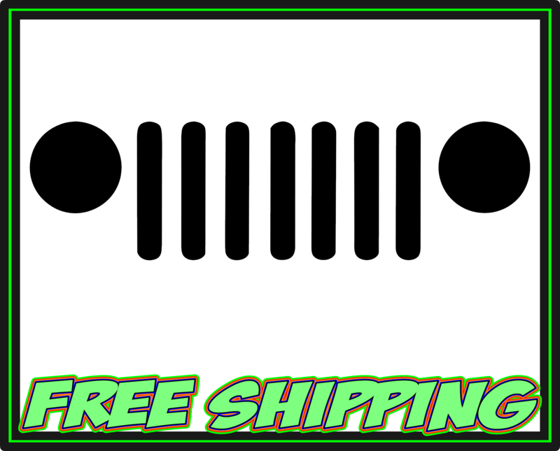 Jeep Grill Jeep Premium Vinyl Decal