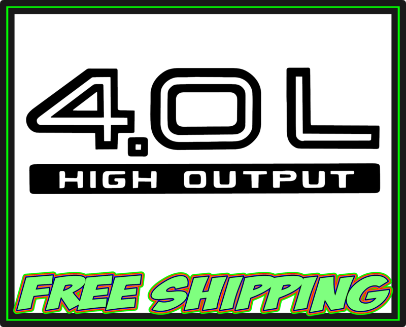 4.0L High Output Jeep Premium Vinyl Decal