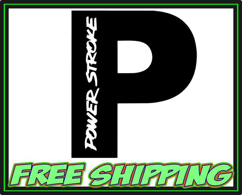 Power Stroke P Logo Vinyl Decal Sticker