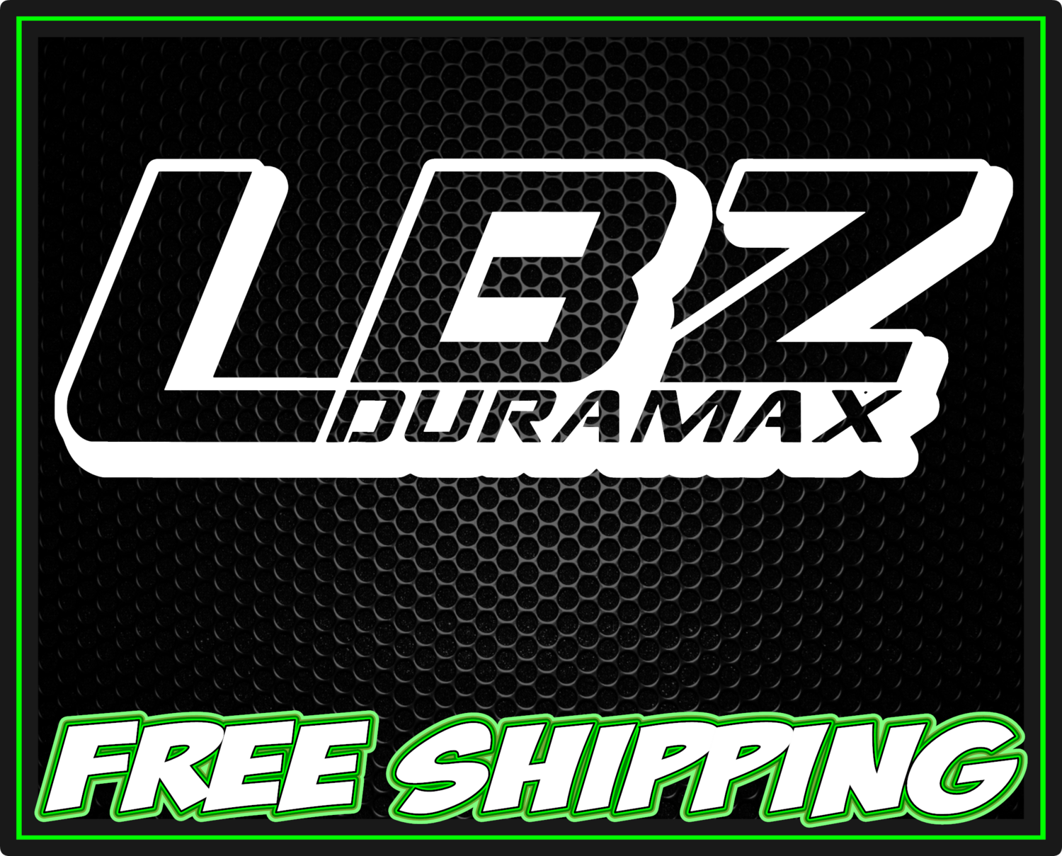 LBZ Duramax Thick Outline Vinyl Decal Sticker