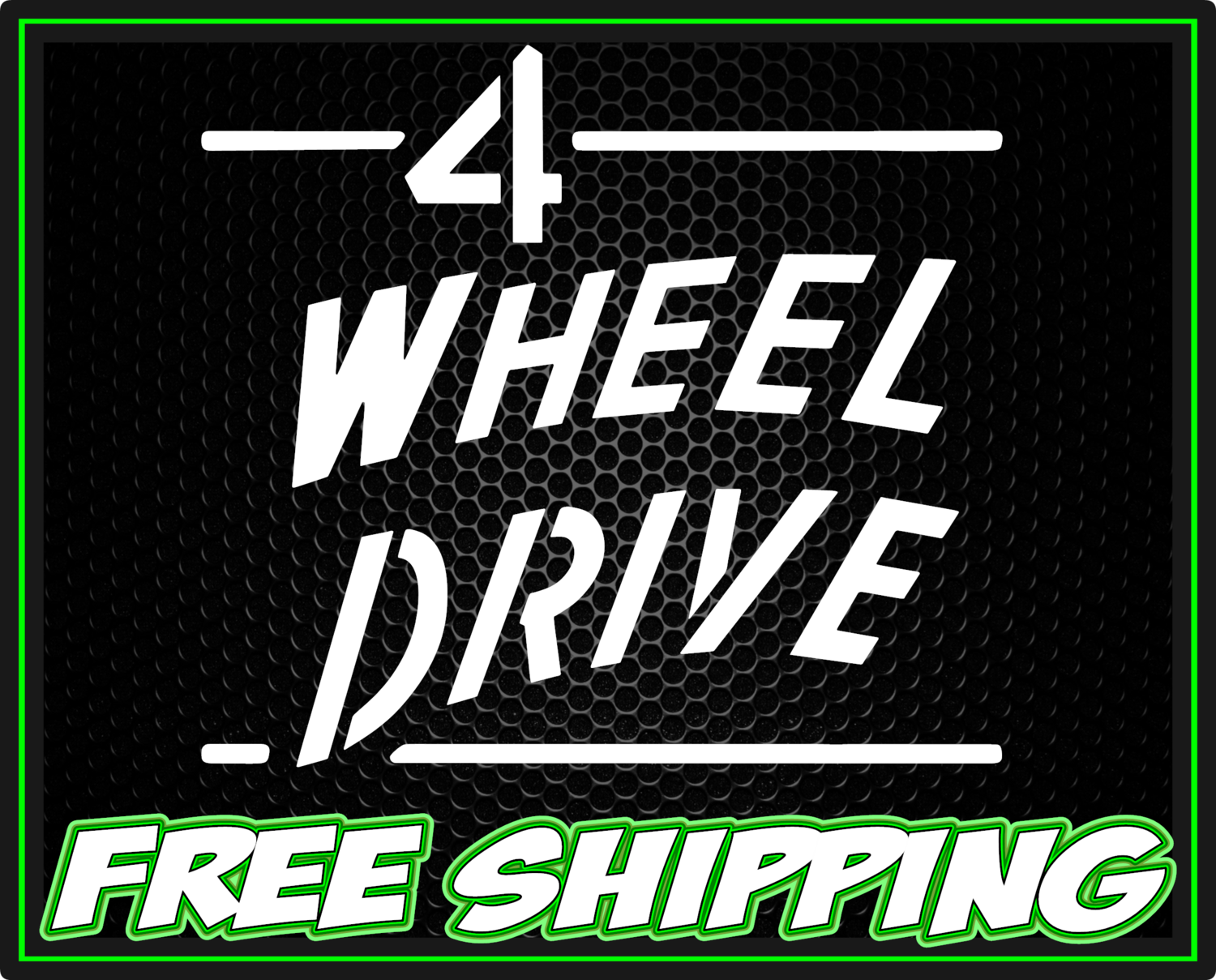 Willys Jeep 4 Wheel Drive Vinyl Decal Sticker