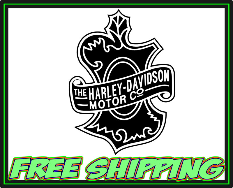 Harley Motor Oak Leaf Logo Premium Vinyl Decal Sticker