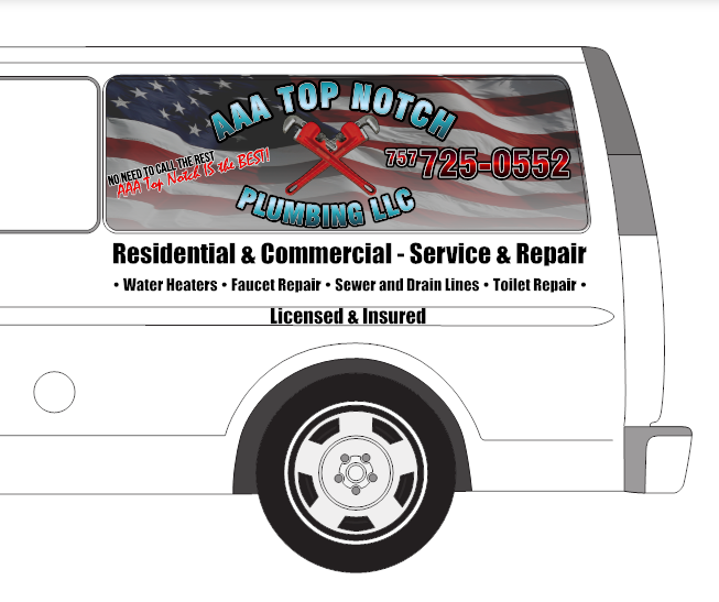 AAA Top Notch Plumbing Licensed &amp; Insured Text