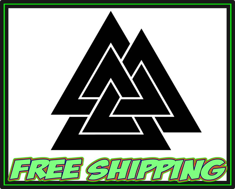Valknut Vinyl Decal Protected by Odin Norse Mythology Premium Vinyl Decal Sticker