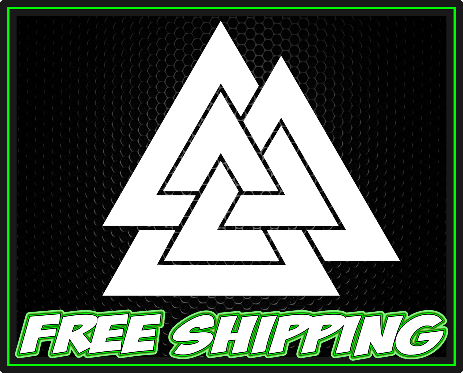 Valknut Vinyl Decal Protected by Odin Norse Mythology Premium Vinyl Decal Sticker