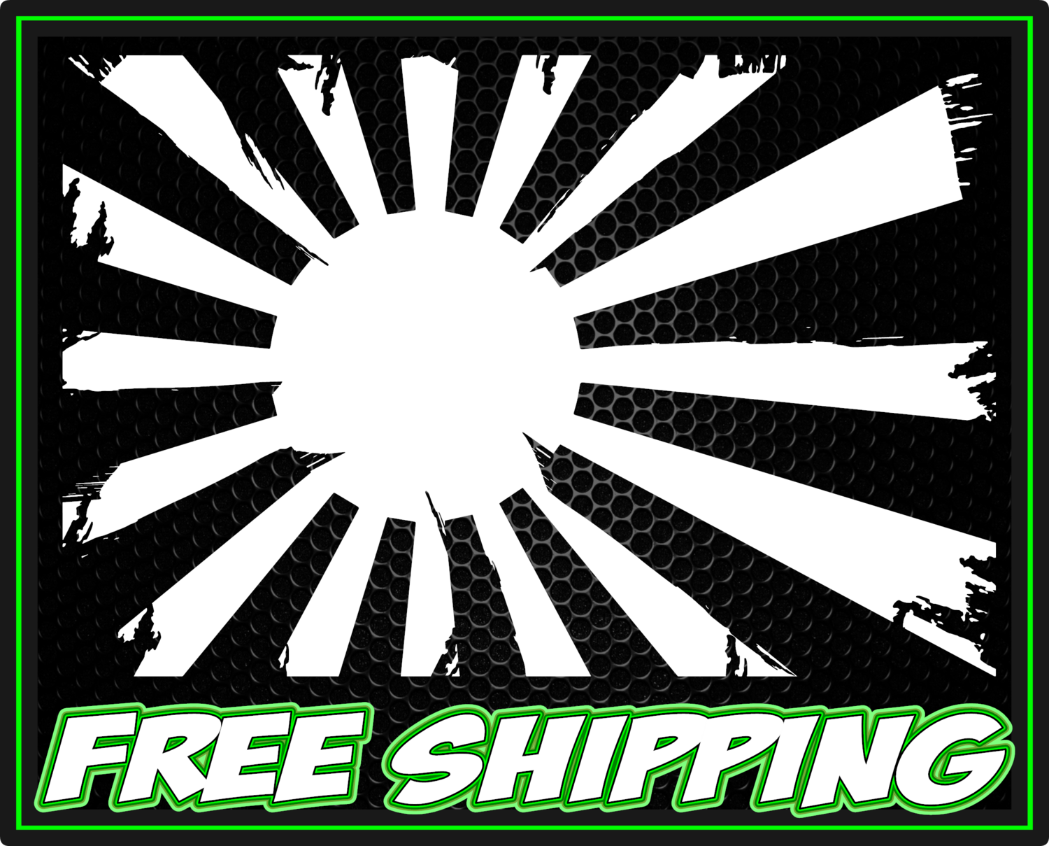 Rising Sun Tattered Flag Premium Vinyl Decal Sticker