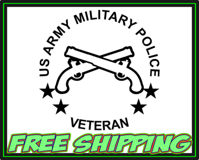 US Army Military Police Veteran Premium Vinyl Decal Sticker