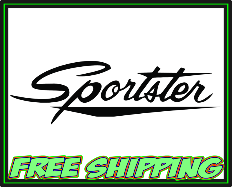 Sportster Original Logo Vinyl Decal Sticker - Truck Car Window Slap
