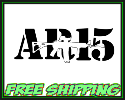 AR-15 Vinyl Decal Sticker - Truck Car Window Slap