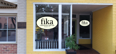 Fika Coffehouse Window Graphic Concepts