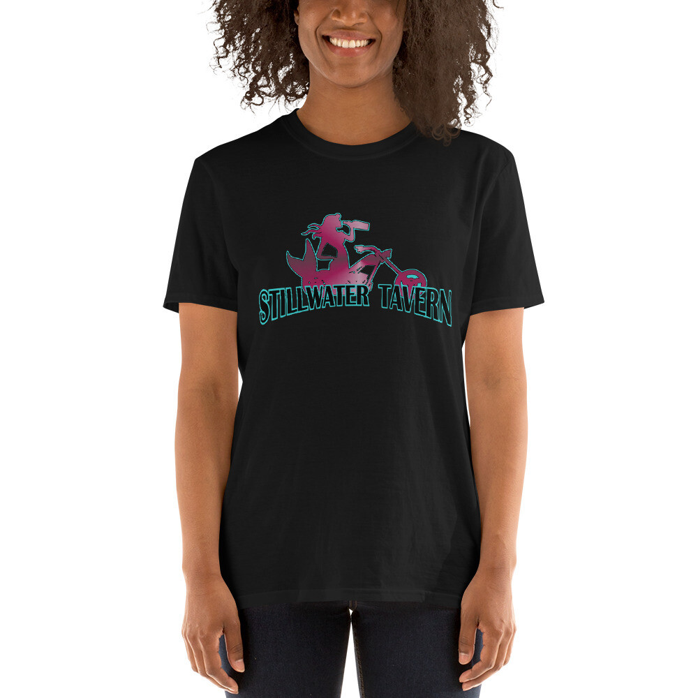 Stilly (Front Logo Only) Short-Sleeve Unisex T-Shirt - Gildan 64000, Color: Black, Size: S