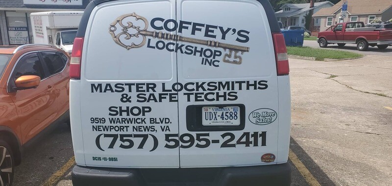 Coffey's Lockshop Van Graphics Removal Project