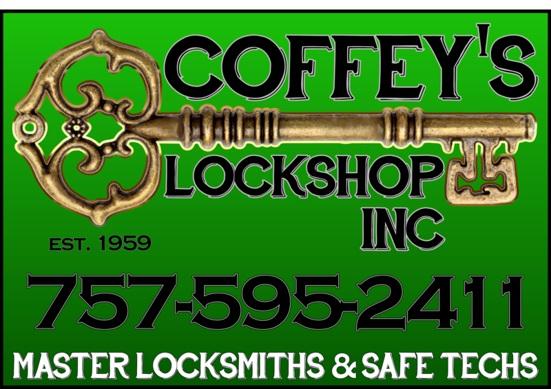 Coffey's Lockshop Exterior Sign Graphics Project