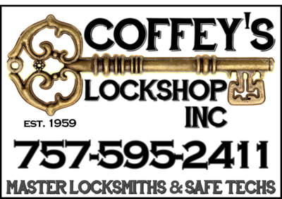 Coffey&#39;s Lockshop Exterior Sign Graphics Project