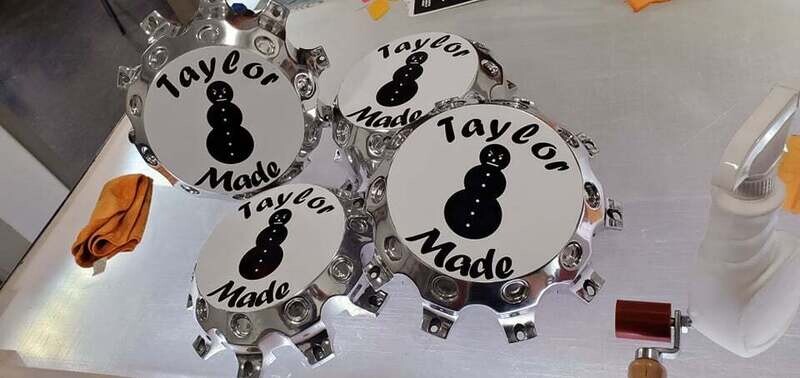 Taylor Made Snowman Wheel Center Caps