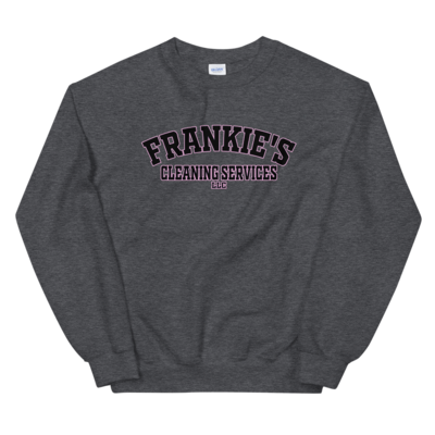 Frankie&#39;s College Sweatshirt w/ Pink Border