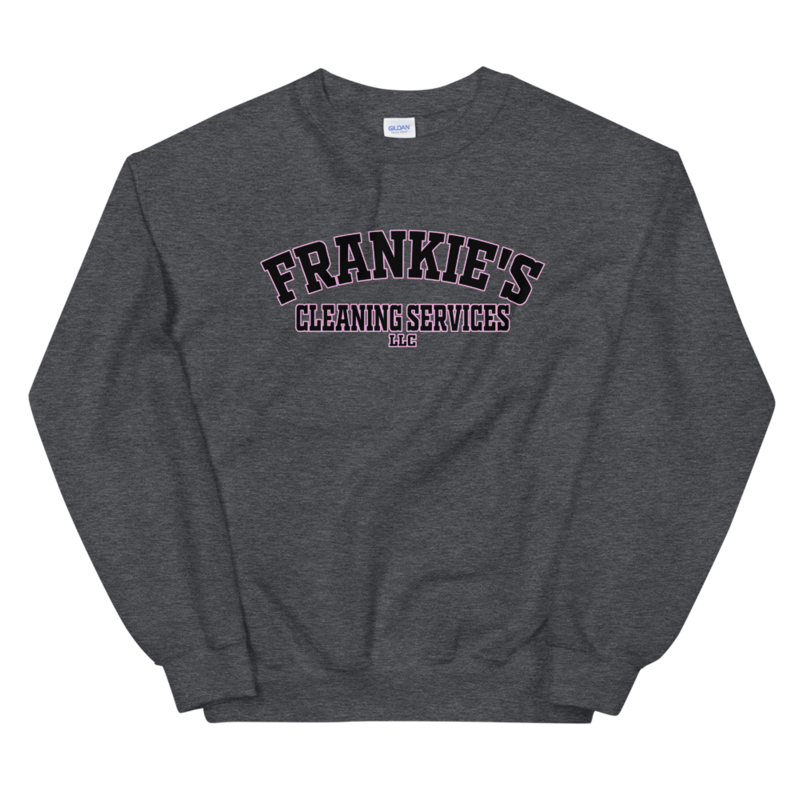 Frankie&#39;s College Sweatshirt w/ Pink Border
