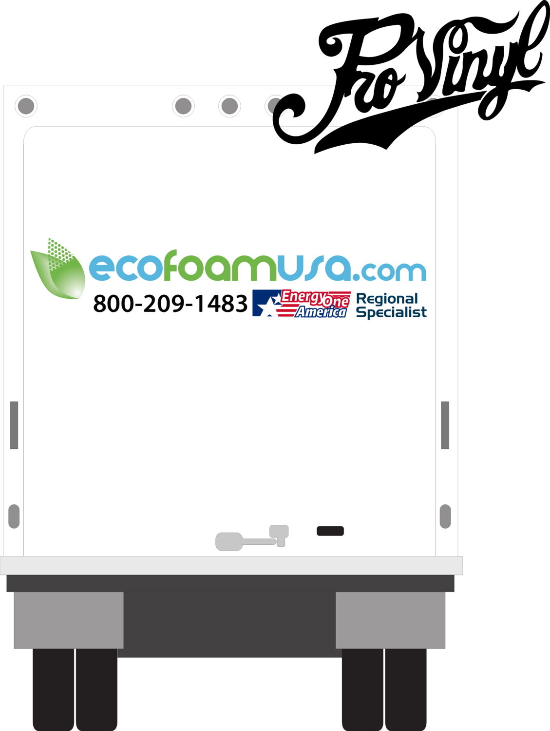 ENERGY ONE AMERICA Graphics Project - Rear Door Wrap
