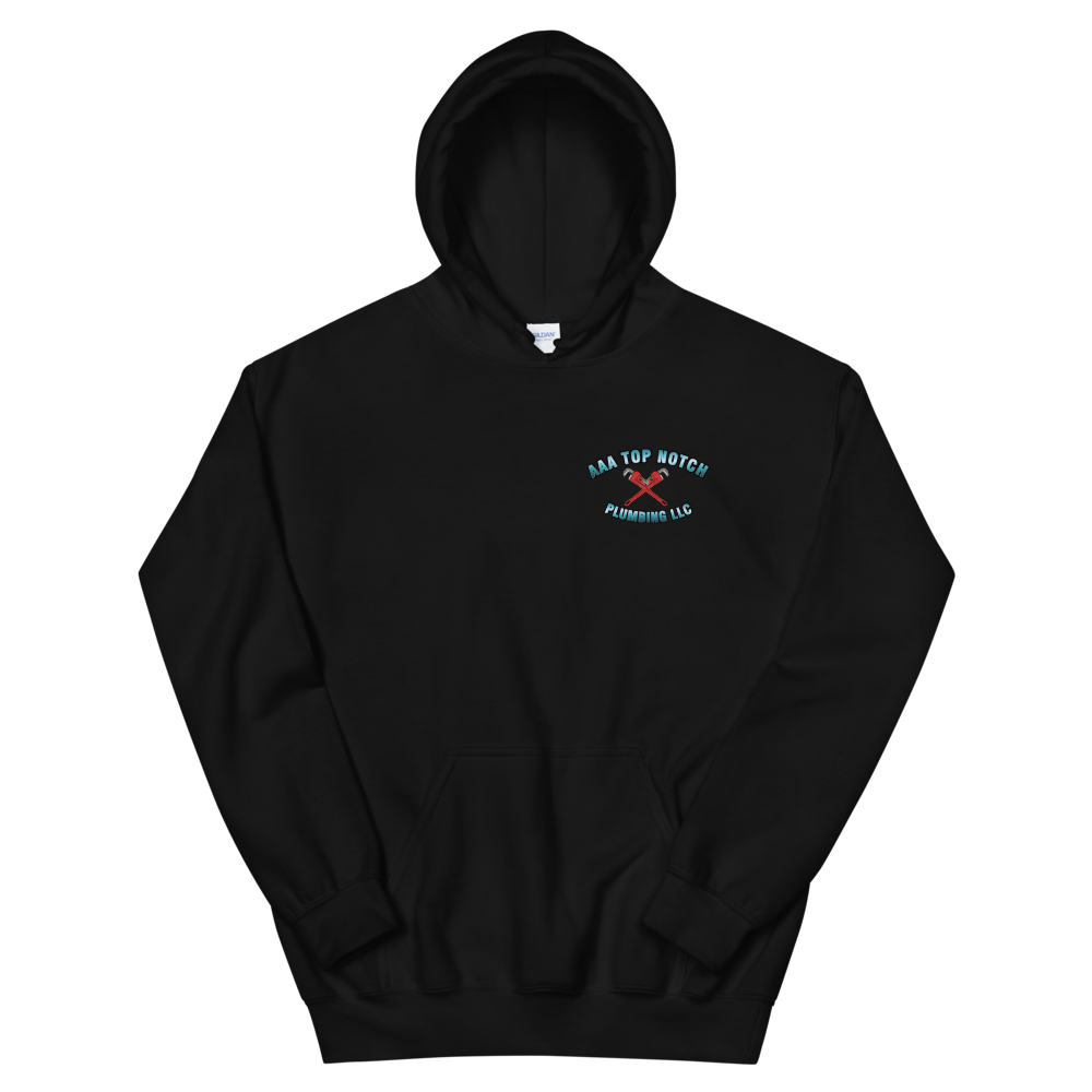 AAA Top Notch (Front/Back Design) Gildan 18500 Hoodie, Color: Black, Size: S