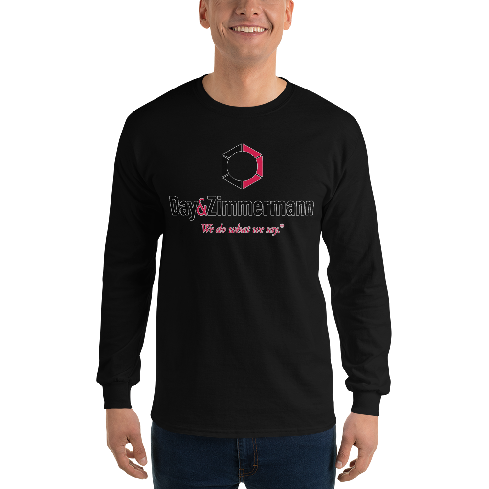 Day &amp; Zimmermann Valve Team Men’s Long Sleeve Gildan 2400 Shirt, Color: Black, Size: S