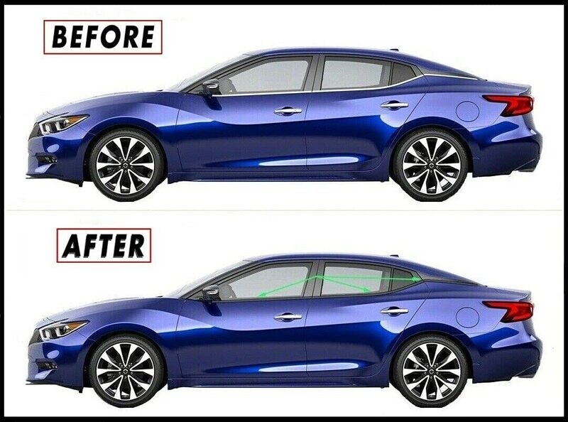 Sentra 8th Gen Chrome Delete - Window Trim and Front Bumper