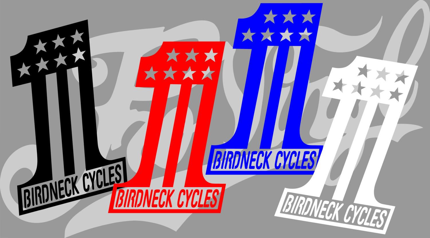 Birdneck Cycles Vinyl Decal 50 Packs