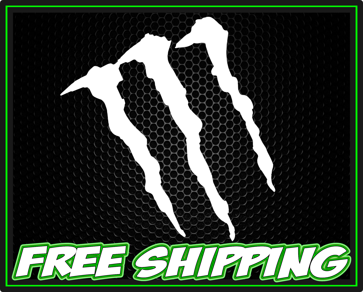 Monster Logo Vinyl Decal Sticker - Truck Car Window Slap