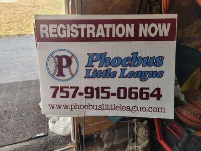 Phoebus Little League Yard Signs