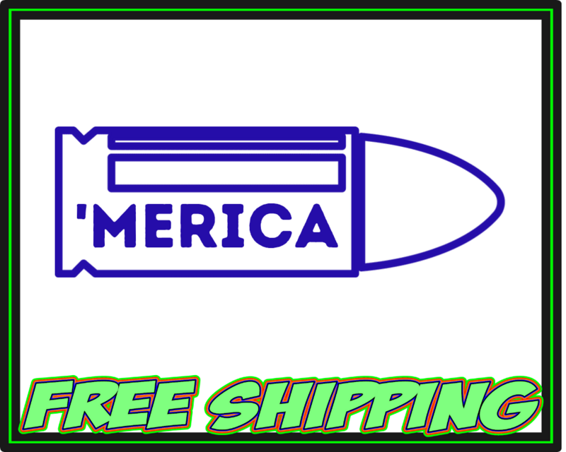 'Merica Bullet Vinyl Window Decal Sticker