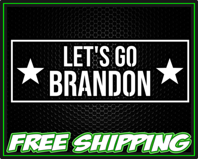 Let&#39;s Go Brandon FJB Vinyl Window Decal Sticker
