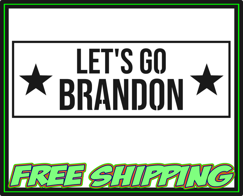 Let's Go Brandon FJB Vinyl Window Decal Sticker