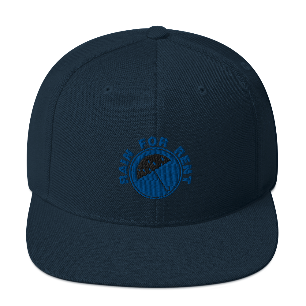 Rain For Rent Snapback Hat, Color: Dark Navy