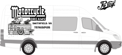 Motorcycle Dreams Sprinter Graphics Project