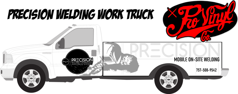 Precision Welding Technology Truck Graphics Project