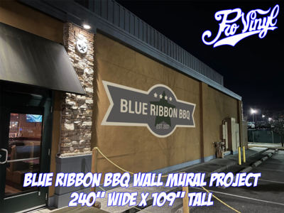 Blue Ribbon BBQ Wall Mural Project