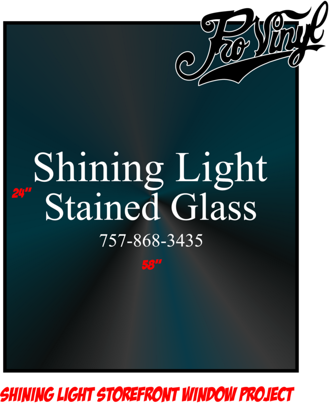 Shining Light Store Front Glass Graphics Project