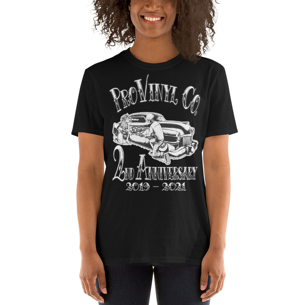 ProVinyl 2nd Anniversary Unisex T-Shirt, Color: Black, Size: S