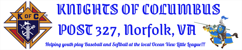 Ocean View Little League KOC Large Banner